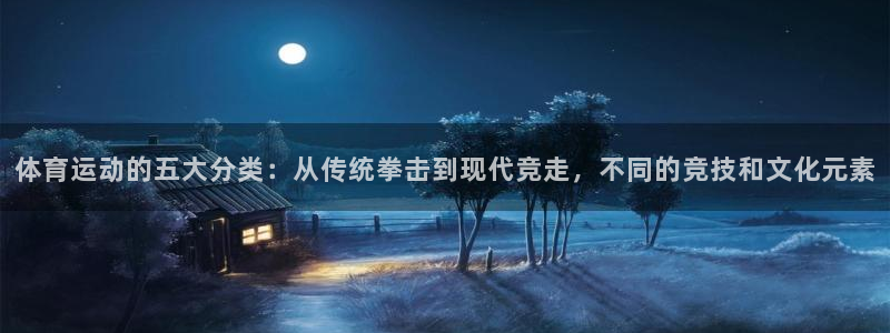 球友体育官网：体育运动的五大分类：从传统拳击到现代竞走，不同的竞技和文化元素